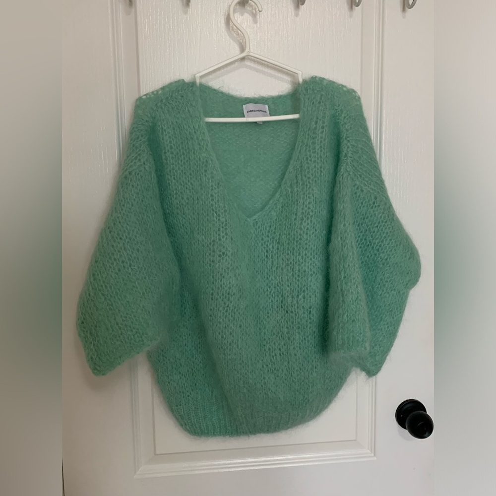 American Dreams V-Neck Knit Sweater